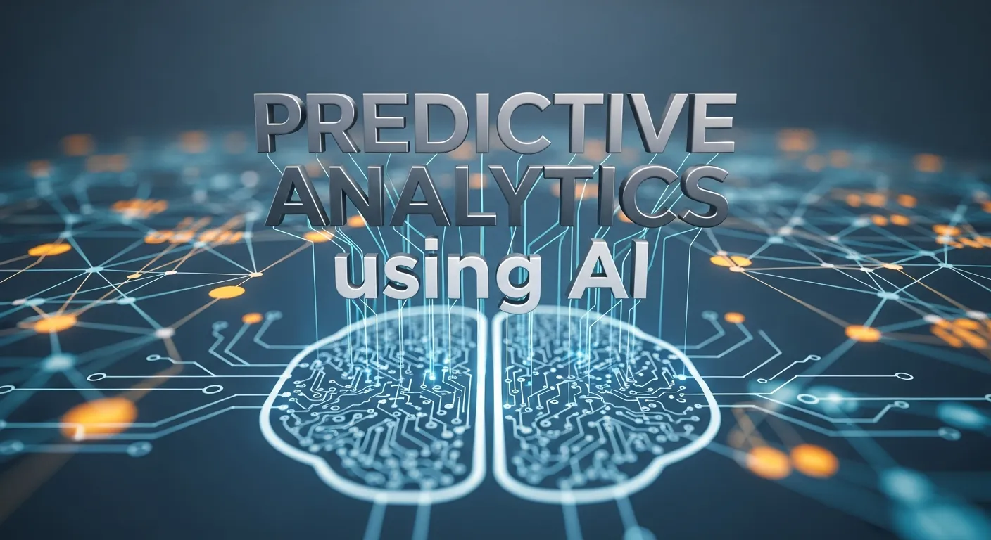 Predictive analytics using AI