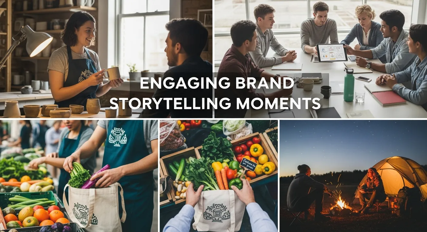 Engaging brand storytelling moments