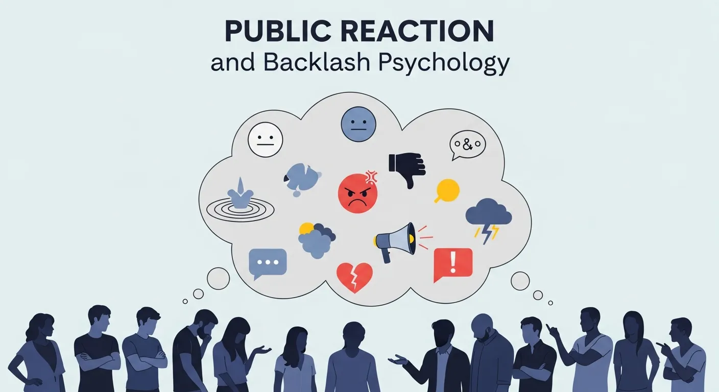 Public reaction and backlash psychology
