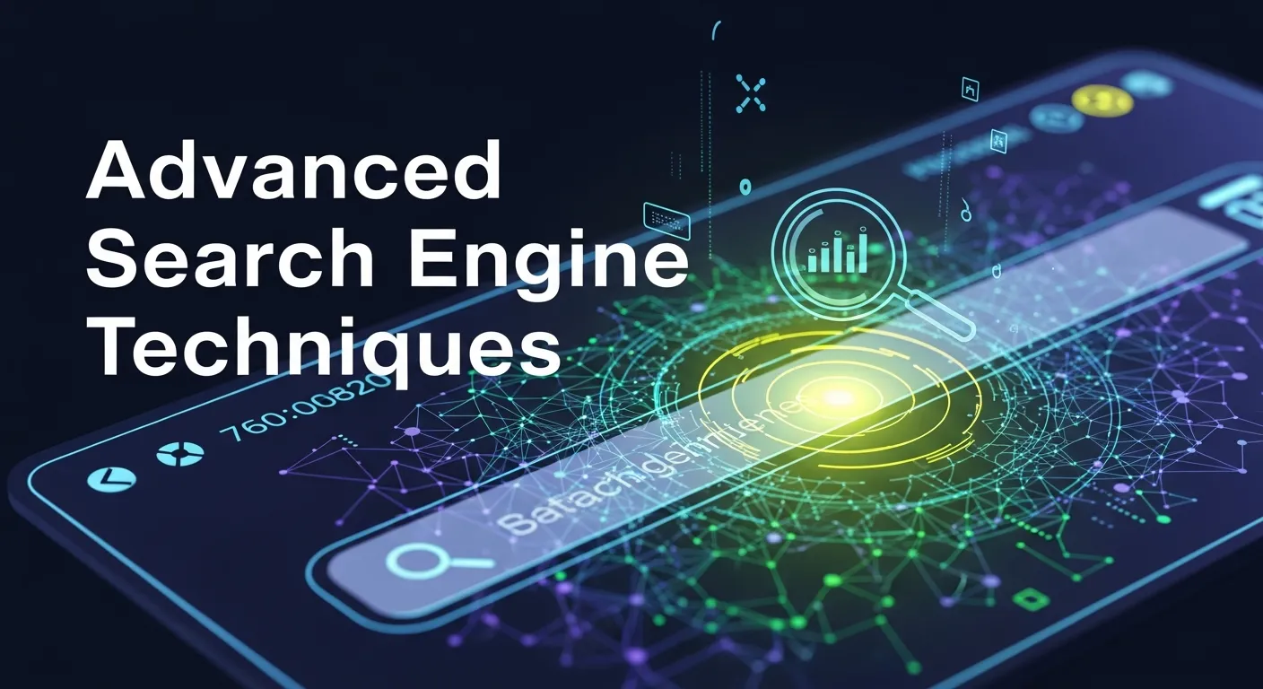 Advanced search engine techniques