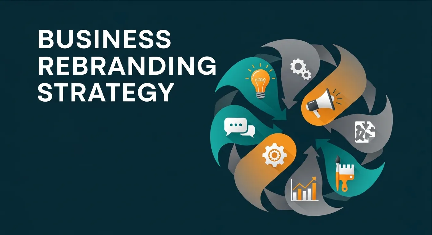 Business rebranding strategy concept