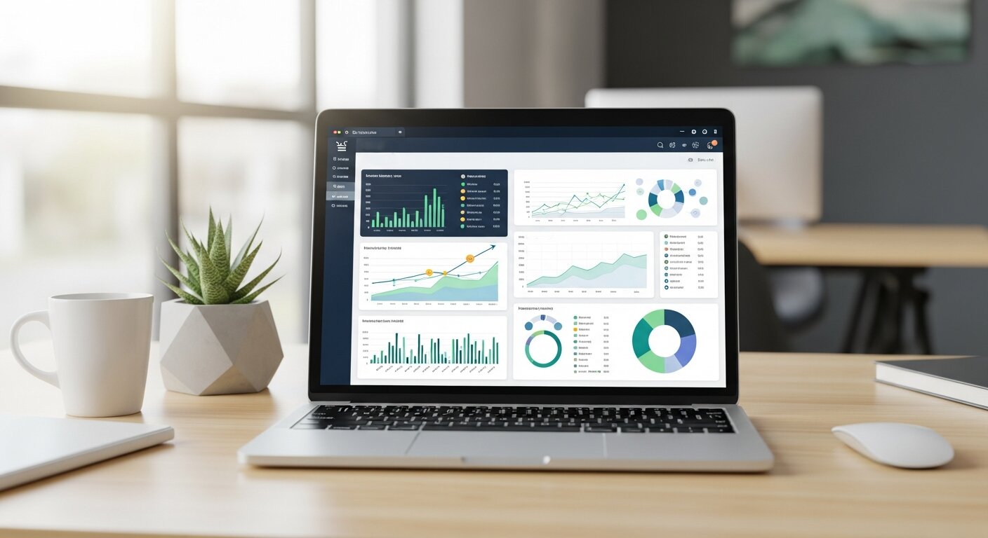 Analytics dashboard measuring emotional marketing performance