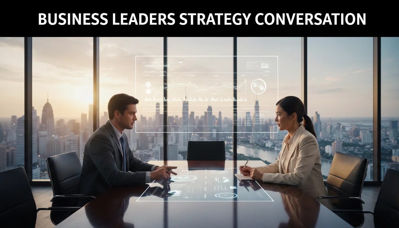 Business leaders strategy conversation